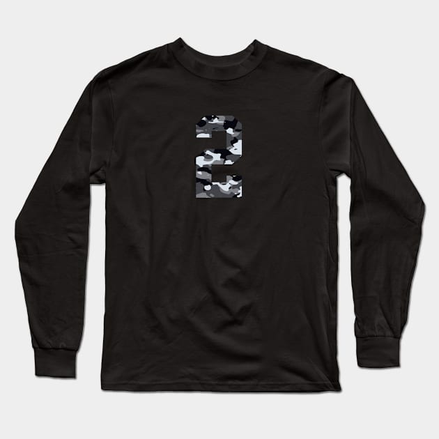 Camouflage number 2 Long Sleeve T-Shirt by Eric Okore